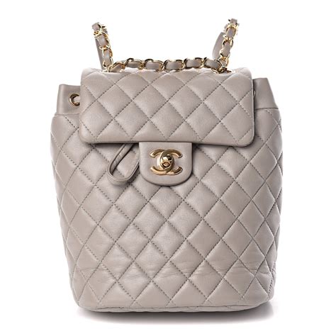 chanel urban spirit backpack gray|Chanel urban spirit backpack sizes.